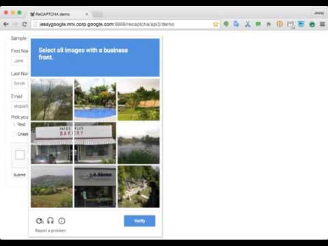Multispan recaptcha demo