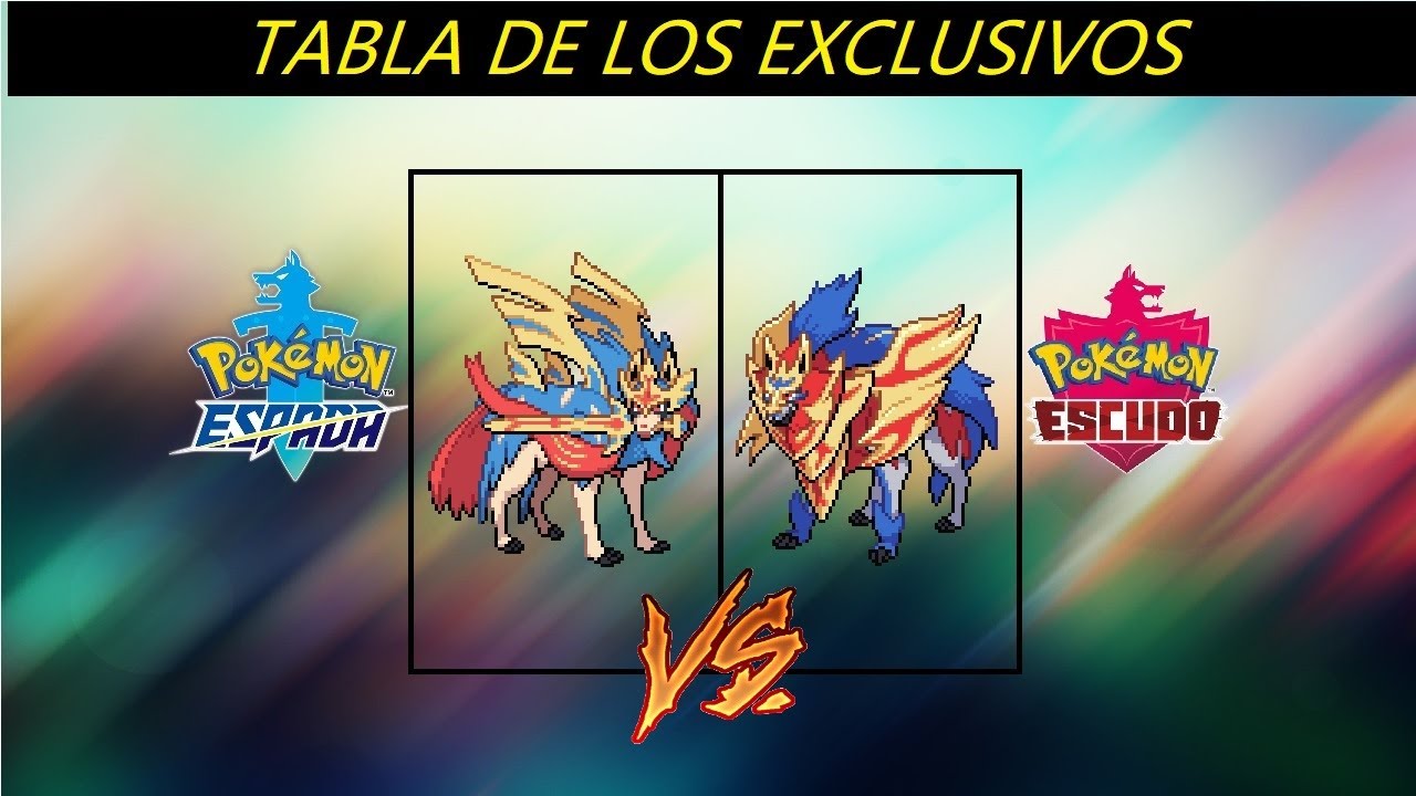 Pokémon Espada y Escudo: Pokémon exclusivos y diferencias entre