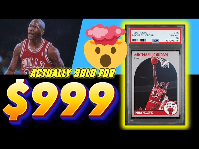 Top 10 1990 Michael Jordan Cards… One Sold for $999?! - YouTube