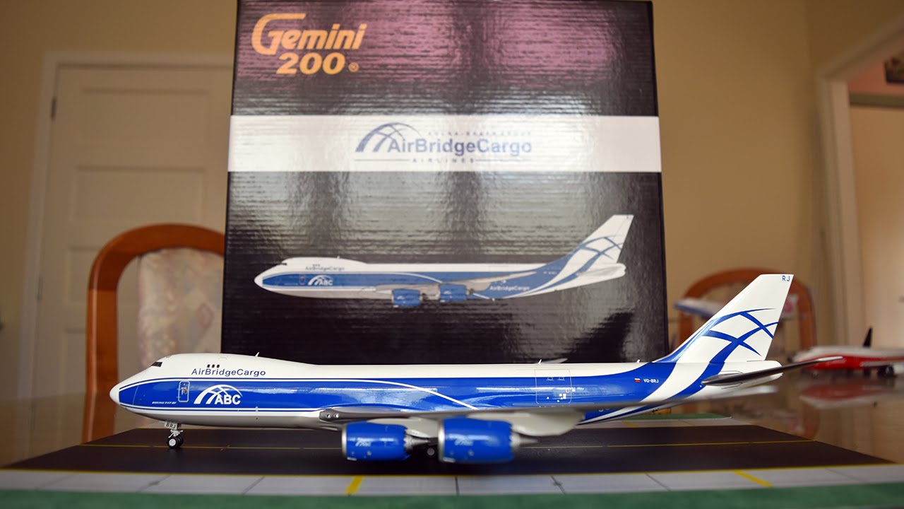 Gemini Jets 1:200 AirBridgeCargo 747-8F Unboxing and Review