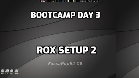 bootcamp day 4; rox-filer setup 2