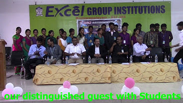 Excel College of Engineering & Technology -ECE Association Inaguration function Videos