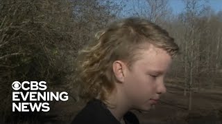 An adopted kid uses his mullet to help foster care kids