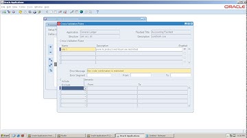 CROSS VALIDATION RULE