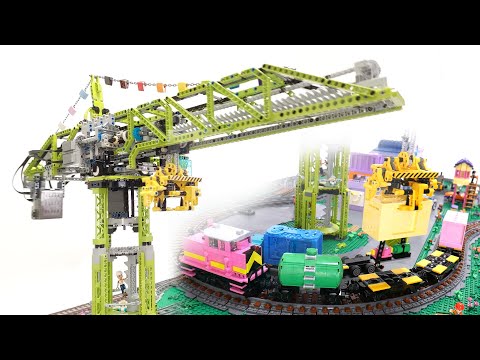 Lego container crane