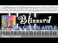 Blizzard/ Mrs. GREEN APPLE [楽譜配信中] 耳コピ楽譜コード付き ピアノカバー