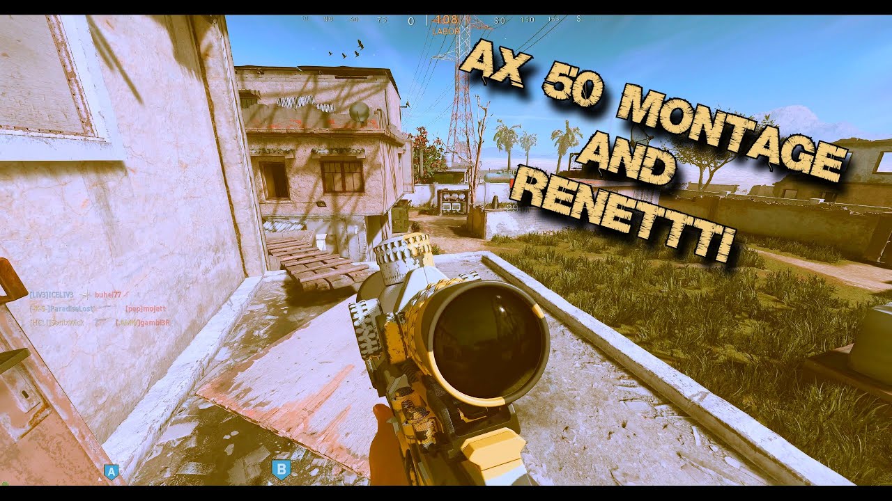 Call of Duty: Modern Warfare | AX 50 Sniper Montage with Renetti - YouTube