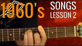 1960's POPULAR ROCK SONGS - Guitar Lesson