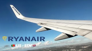 RYANAIR B737-800 Take-off Lisbon airport, Portugal [4K]