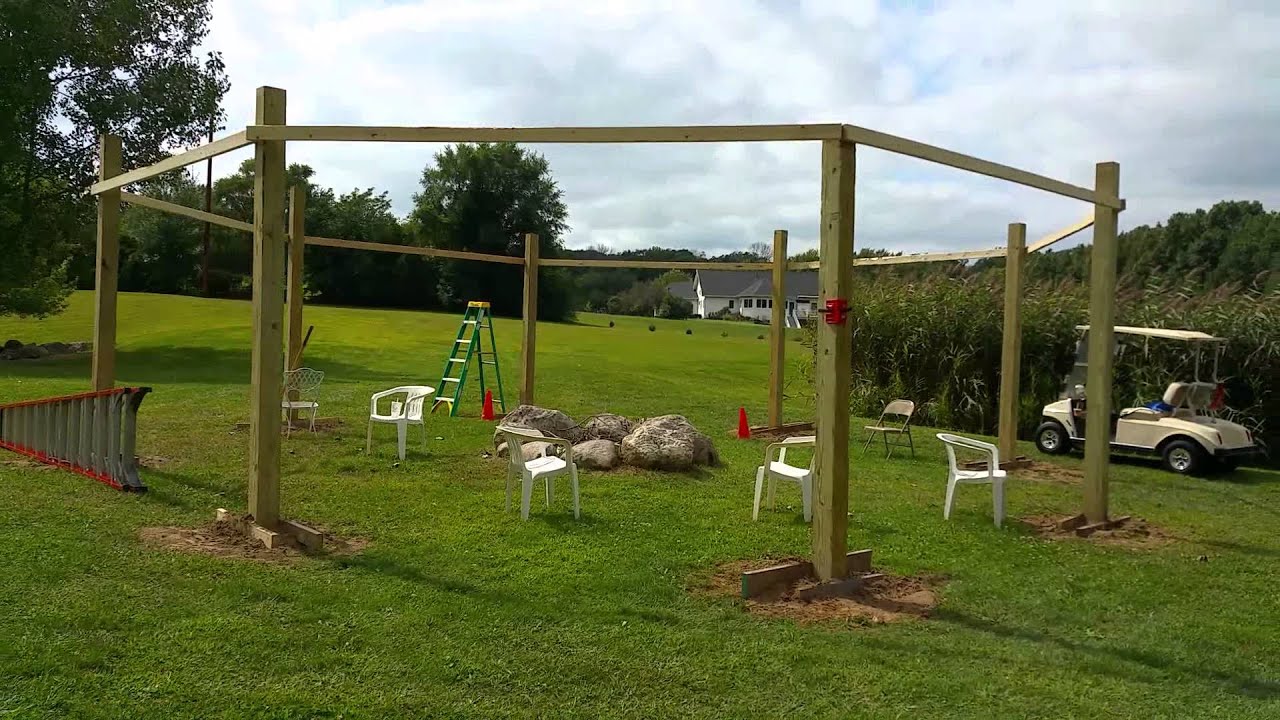 2015 08 27 Fire Pit Swings Leveled And Concreted Youtube