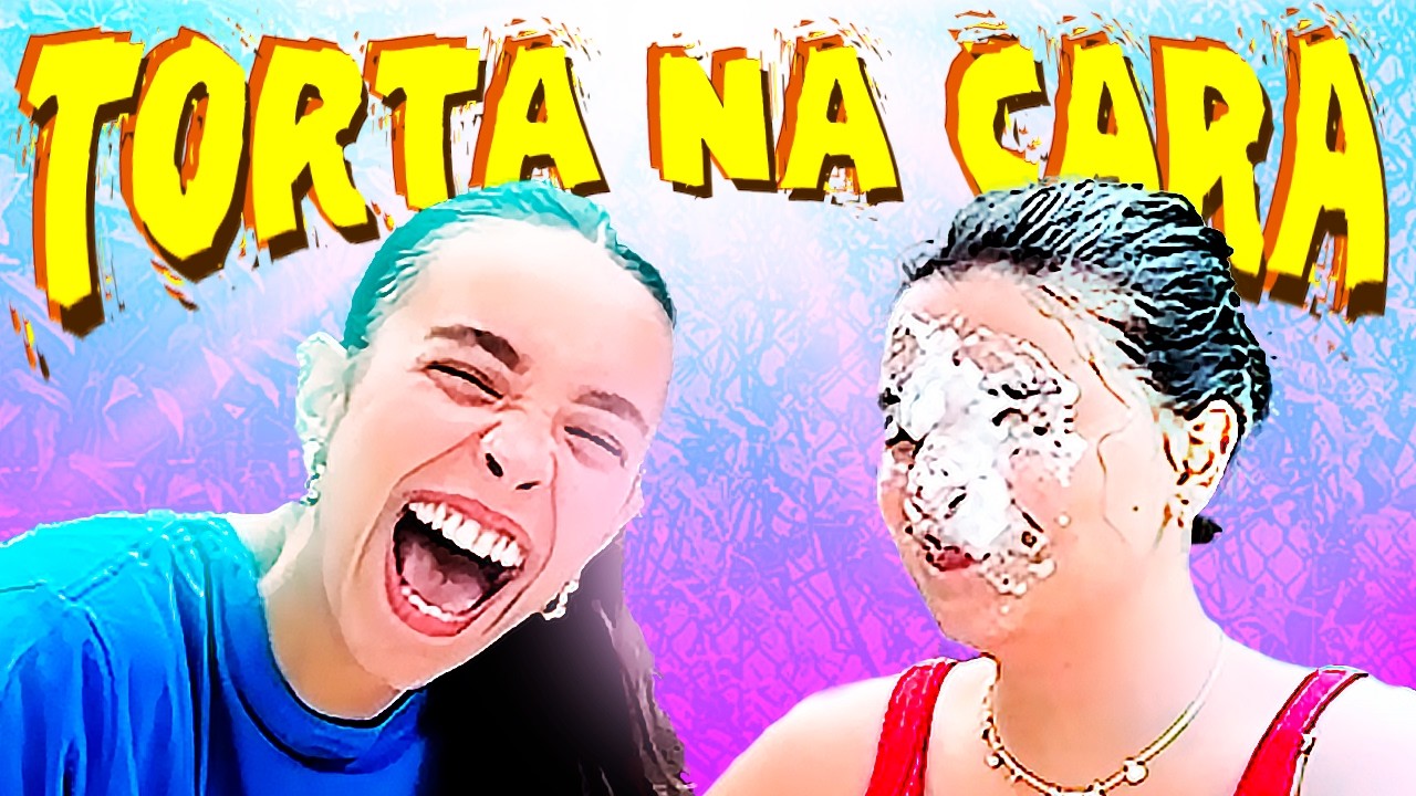 QUEM LEVOU MAIS TORTADA? TORTA NA CARA 😂 - Gi & Madu