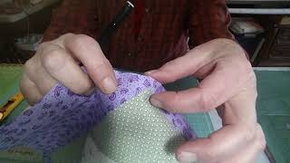 How to Square up Square in a Square quilt Block (Economy block) Creative Notions Dotty Sampler BOM