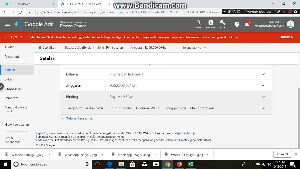 Video Cara Setting Iklan Google Adwords - YouTube Hamas Digital