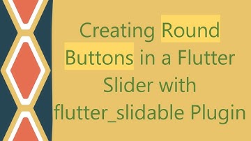 Creating Round Buttons in a Flutter Slider with flutter_slidable Plugin