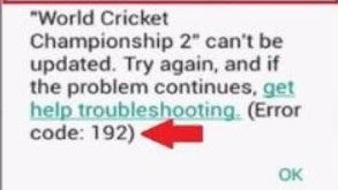 how to get help troubleshooting error code 192