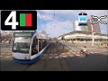 🚊 GVB Amsterdam Tramlijn 4 Cabinerit Station RAI - Centraal Station Driver's view POV 2018