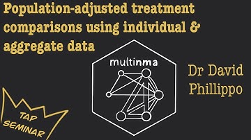 Population-adjusted treatment comparisons using individual & aggregate data | Dr. David Phillippo