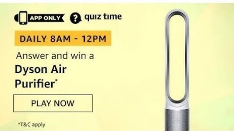 Amazon Quiz Answers Today | 7 March 2020 | Dyson Air Purifier | Vikas Kohli Holi Edition Womens Day