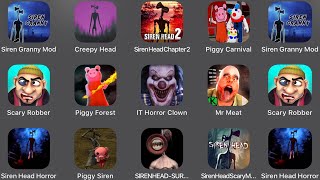 Siren Granny Mod,Creepy Head,Siren Head Chapter 2,Piggy Carnival,Scary Robber,Piggy Forest,... screenshot 5