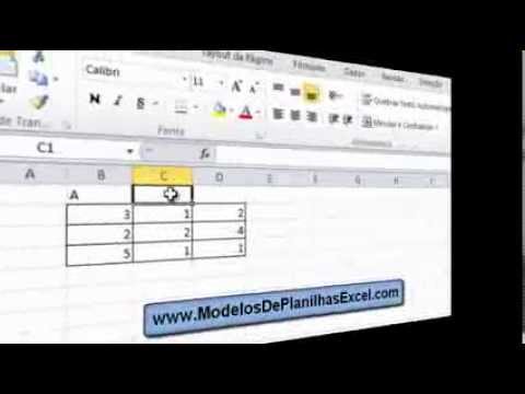 Vídeo: Como faço para criar uma matriz de tabela no Excel?