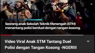 Vidio viral anak STM Tantang polisi duel dengan tangan kosong