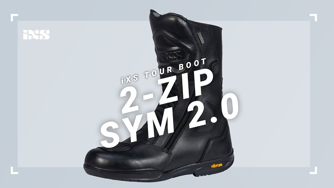 Tour Boots 2-ZIP-SYM 2.0 | Moto | iXS - YouTube