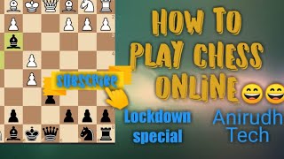 How to play online chess with our friends (online) || lockdown special || ISRO || india || screenshot 5