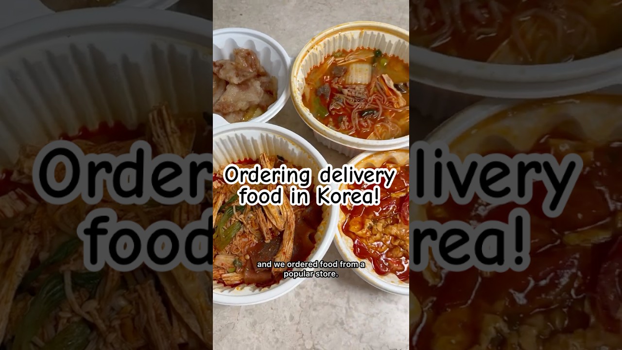 Ordering delivery food in Korea! 