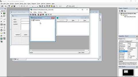 Tutorial Koneksi Database MS Access Visual Basic 6.0