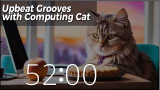 Apple Pie Day Grooves: 52 Minute Timer of Upbeat Lofi Beats & Sweet Inspiration with Computing Cat🍏🎶