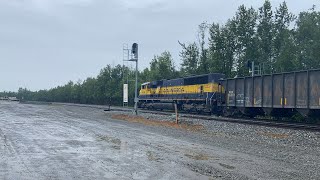 QAP Gravel Train Southbound (full vid) #alaskarailroad  screenshot 1