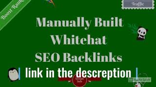 I will build high quality dofollow SEO backlinks link building google top ranking
