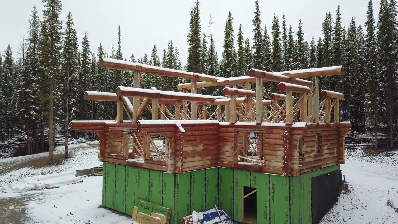 Soaring Over Serenity: A Log Home Tour from the Sky