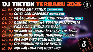 DJ TIKTOK TERBARU 2025🎵DJ TABOLA BALE REMIX🎵DJ CINTA DARI SEBERANG🎵 FULL ALBUM
