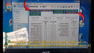 Restauración de lancha Four Winns y reparación de su motor Evinrude E-tec 150 caballos 2T (parte 2)
