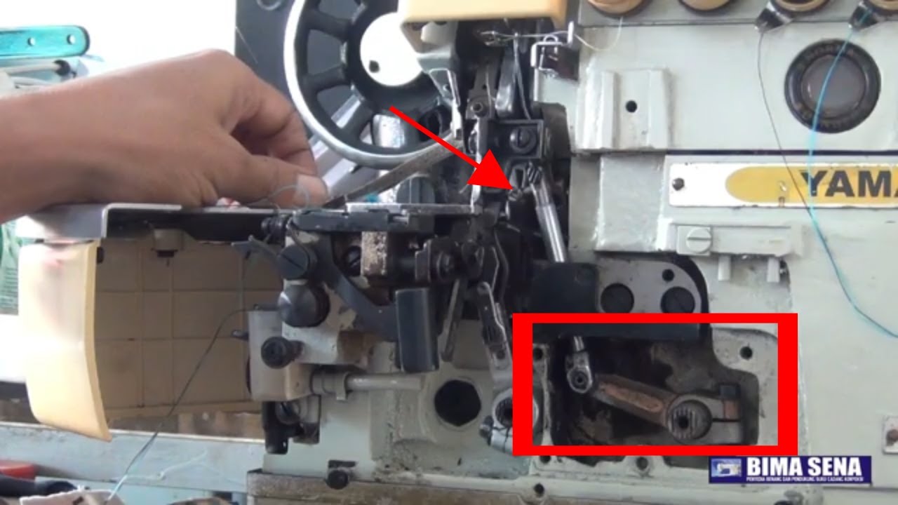 Cara Seting ayunan Tiang Loper Atas (akibat jarum luar tidak dapat menganyam)