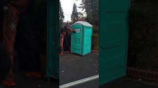 Two Guys Wearing Uniforms, Clown and Chainsaw, Pranking a Girl