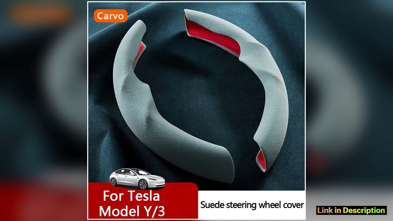 Car Steering Wheel Cover for Tesla New Model Y Juniper 2025 for Model Y3 Booster Suede Cover Antisk