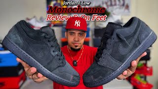 Jordan 1 Low Craft Monochrome “Dark Smoke Grey” Review & On Feet
