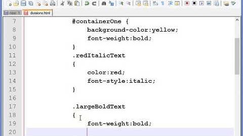 CSS tutorial for beginners - CSS class and id selector with div element video lecture-05