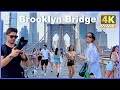 【4K】WALK Brooklyn Bridge NEW YORK USA vlog 4k video TRAVEL