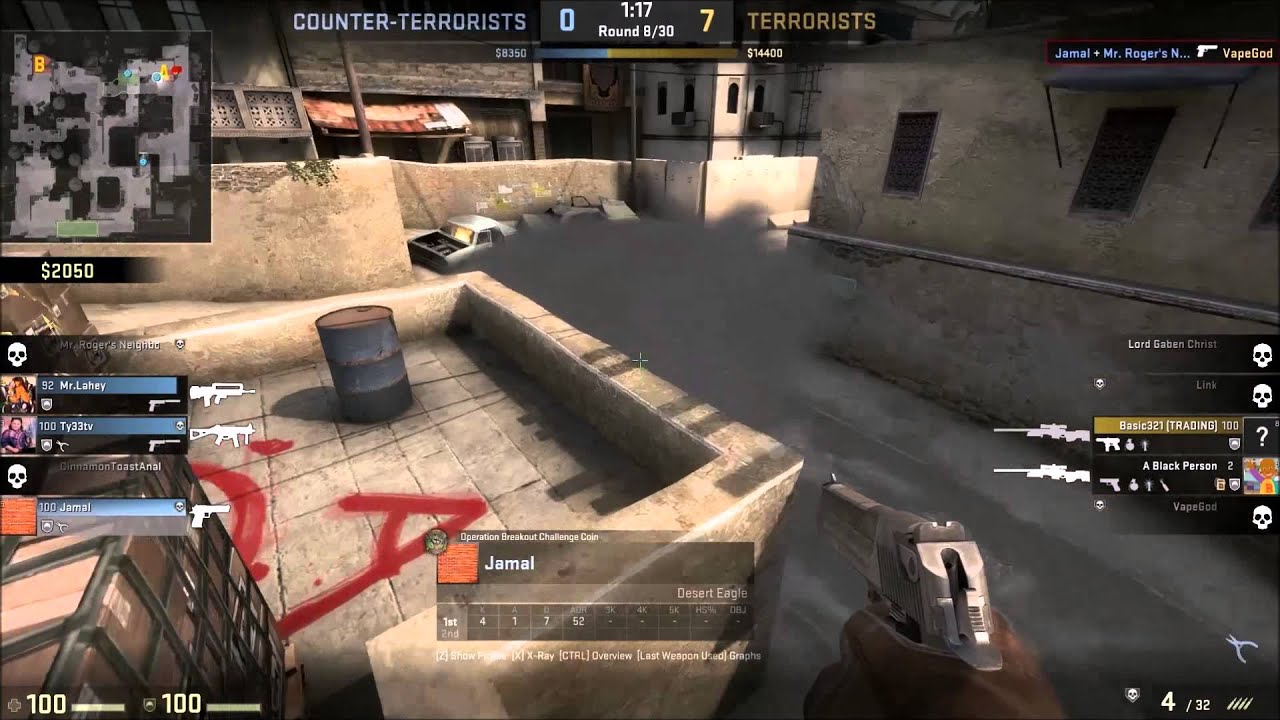 CS:GO Desert Eagle: One Shot 2 Kills. - YouTube