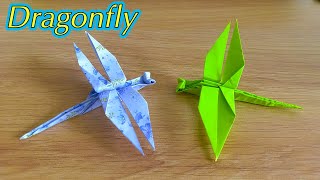 Hướng dẫn gấp con chuồn chuồn \/ Dragonfly Origami