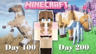 I Survived 200 Days in Minecraft - HORSE EDITION | Pinehaven screenshot 3