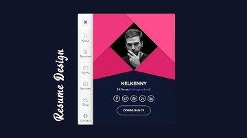 Creative Resume Design using HTML & CSS  2019