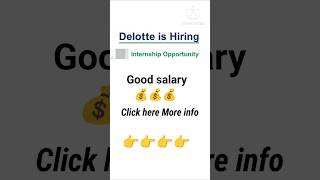 Deloitte is Hiring | Freshers | Best in the industry | Any Degree #hiring #deloittejobs