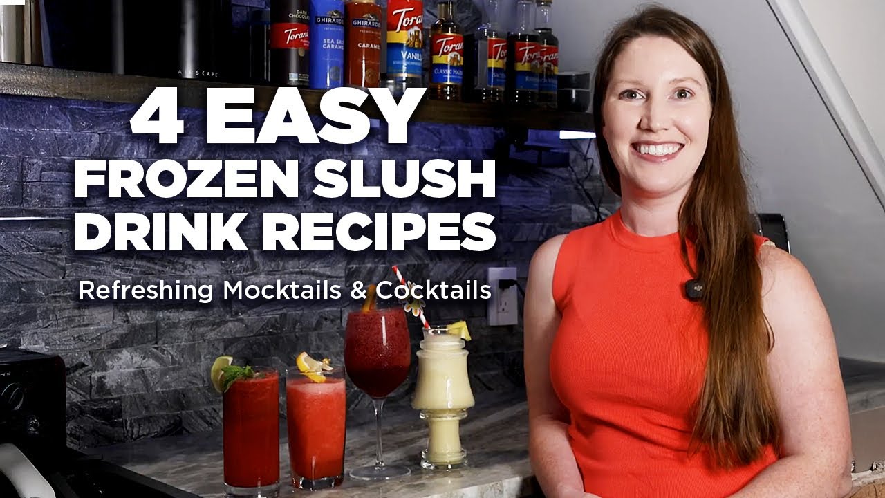 4 Easy Frozen Slush Drink Recipes | Refreshing Mocktails & Cocktails