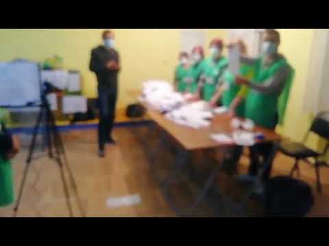 დარღვევა გლდანის 102-ე უბანზე ხმის დათვლის დროს