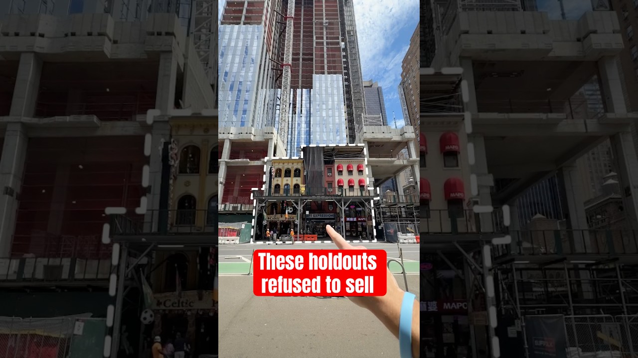 The Times Square Supertall Being Built Around the Holdouts