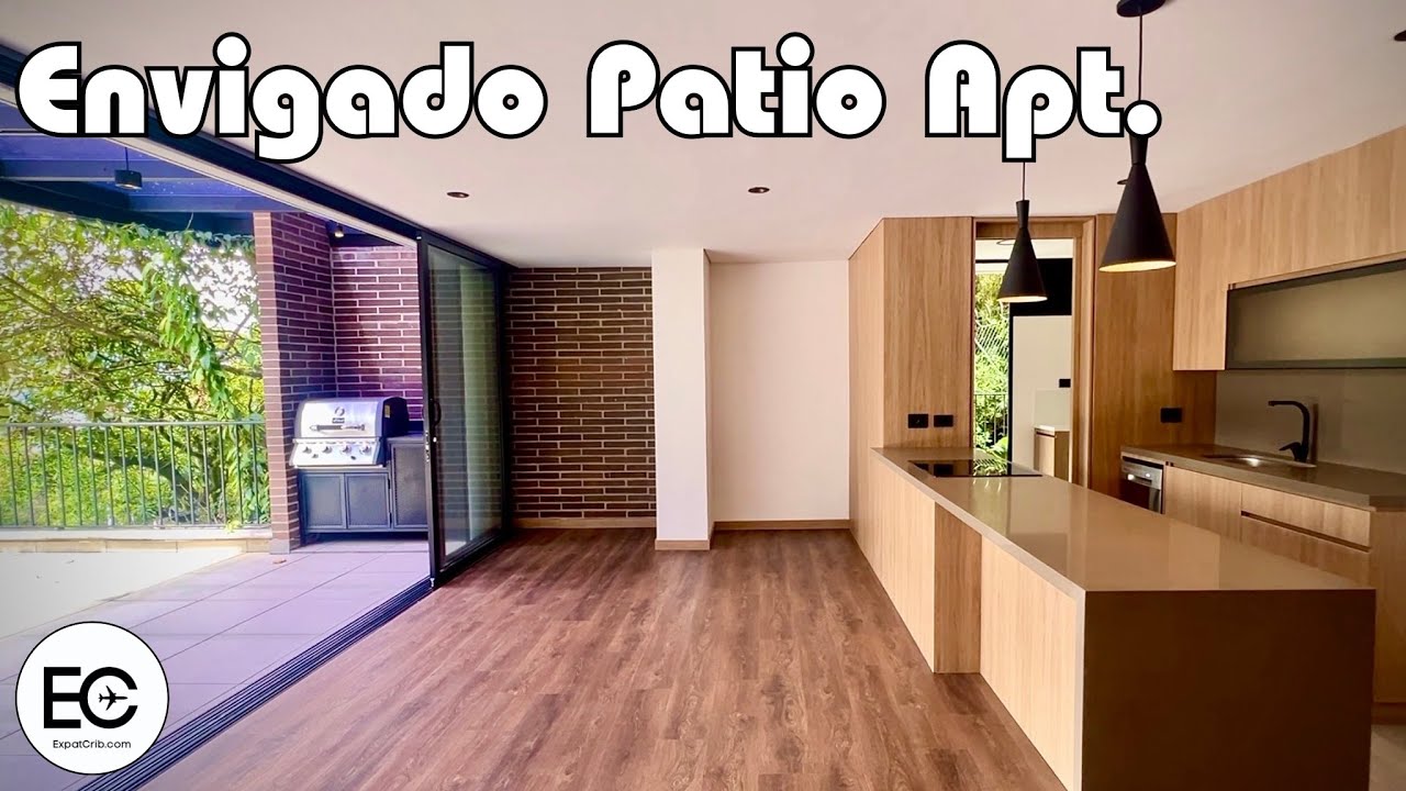 Dream Patio Apartment in Envigado | Beautiful Green Building With a Pool and Gym.